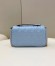 Fendi Baguette Chain Midi Bag In Blue Nappa Leather