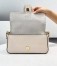 Fendi Medium Baguette Bag In White Grain Leather