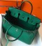 Hermes Birkin 35cm Bag In Malachite Clemence Leather