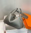Hermes Lindy 30cm Bag In Gris Meyer Clemence Leather GHW