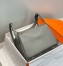 Hermes Lindy 30cm Bag In Gris Meyer Clemence Leather GHW