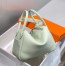 Hermes Lindy 26cm Bag In Vert Fizz Clemence Leather GHW