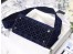 Dior Medium Lady D-Lite Bag In Blue Embroidered Velvet