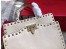 Valentino White Small Rockstud Top Handle Bag