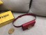 Fendi Kan I F Belt Bag In Red Calfskin