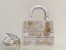 Dior Medium Lady D-Lite Bag In Gold Jardin d'Hiver Embroidery