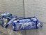 Dior Small Diorcamp Bag In Blue Transparent Toile de Jouy Canvas