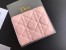 Dior French DiorAddict Wallet In Pink Lambskin