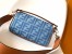Fendi Baguette Medium Bag in Denim with FF Embroidery 