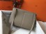 Hermes Halzan 31cm Bag In Grey Clemence Leather