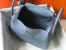 Hermes Lindy 26cm Bag In Blue Lin Clemence With PHW