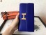 Hermes Blue Electric Epsom Constance Long Wallet