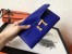 Hermes Blue Electric Epsom Constance Long Wallet