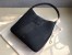 Valentino Vsling Hobo Bag In Black Grainy Calfskin 