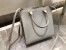 Saint Laurent Small Uptown Tote In Blanc Calfskin