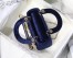 Dior Mini Lady Dior Chain Bag In Blue Velvet