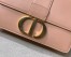Dior 30 Montaigne Shoulder Bag In Pale Pink Calfskin 