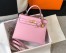 Hermes Kelly 28cm Sellier Bag In Mauve Sylvestre Epsom Leather