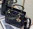 Dior Medium Lady Dior Bag In Black Patent Cannage Calfskin