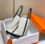 Hermes Garden Party 36cm Bag in Toile and Black Leather