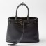 Prada Buckle Large Handbag with Belt in Black Calfskin 
