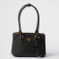 Prada Mini Galleria Shoulder Bag in Black Saffiano Leather