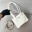 Prada Mini Galleria Shoulder Bag in White Saffiano Leather