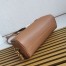 Prada Medium Top-handle Bag in Caramel Leather with Padlock