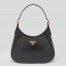 Prada Shoulder Bag in Black Leather