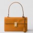 Prada Soft Sound Medium Shoulder Bag in Amber Calfskin