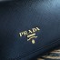 Prada Continental Wallet In Black Saffiano Leather