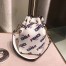 Fendi White Mon Tresor Mini Bucket Printed Bag