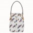 Fendi White Mon Tresor Mini Bucket Printed Bag
