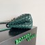 Bottega Veneta Andiamo Small East/West Bag in Green Intrecciato Lambskin