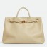 Bottega Veneta Medium Andiamo Bag in Beige Smooth Calfskin