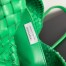 Bottega Veneta Cabat Medium Bag In Green Intrecciato Lambskin