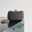 Bottega Veneta Knot Clutch with Chain in Fondant Intrecciato Lambskin