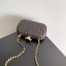 Bottega Veneta Knot Clutch with Chain in Fondant Intrecciato Lambskin