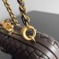 Bottega Veneta Knot Clutch with Chain in Fondant Intrecciato Lambskin
