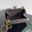Bottega Veneta Knot Clutch with Chain in Fondant Intrecciato Lambskin