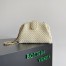 Bottega Veneta Small Lauren 1980 Bag in White Intrecciato Lambskin