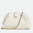 Bottega Veneta Small Lauren 1980 Bag in White Intrecciato Lambskin