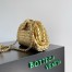 Bottega Veneta Small Lauren 1980 Bag in Gold Intrecciato Lambskin