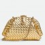 Bottega Veneta Small Lauren 1980 Bag in Gold Intrecciato Lambskin