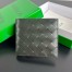 Bottega Veneta Bi-fold Coin Purse Wallet in Dard Green Intrecciato Calfskin
