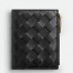 Bottega Veneta Small Bi-Fold Wallet in Black Intrecciato Lambskin