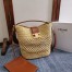 Celine Louise Small Bucket Bag in Raffia