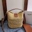 Celine Louise Small Bucket Bag in Raffia