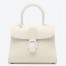 Delvaux Brillant MM Bag in Ivory Box Calf Leather