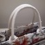 Dior Small Book Tote In White Camouflage With Flowers